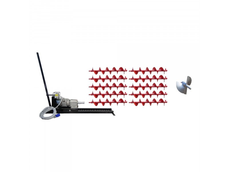 Pachet Foreza Orizontala Motor Electric Monofazic + 10M Burghiu + Cap Pachet Foreza Orizontala Motor Electric Monofazic + 10M Burghiu + Cap